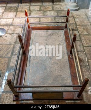 Grab von Vasco da Gama, Kirche des Heiligen Franziskus, Fort Kochi, Cochin, Kerala, Indien Stockfoto