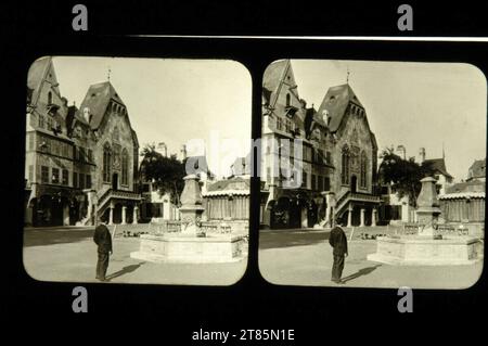 George Washington Wilson Marketplace. Glasiapositiv / Stereoformat um 1880 Stockfoto