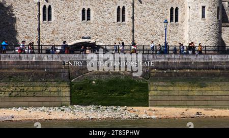 Tower of London Traitors Gate Stockfoto