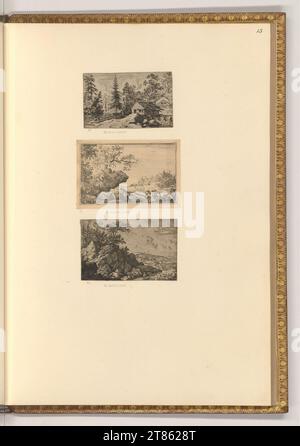 Allart van Everdingen (Gravierer) verschiedene Landschaften. Ätzen 1641-1675 , 1641/1675 Stockfoto