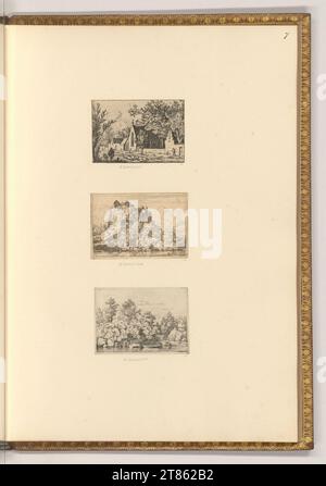 Allart van Everdingen (Gravierer) verschiedene Landschaften. Ätzen 1641-1675 , 1641/1675 Stockfoto