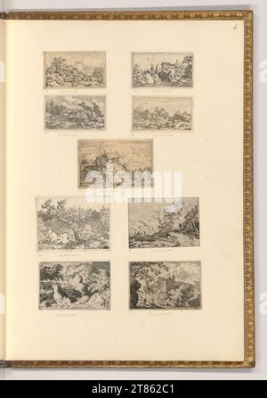 Allart van Everdingen (Gravierer) verschiedene Landschaften. Ätzen 1641-1675 , 1641/1675 Stockfoto