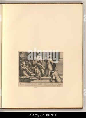 Jakob Matham (Gravierer) Geburt Christi. Kupferstich 1590-1631 , 1590/1631 Stockfoto