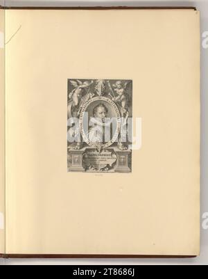 Jan Harmensz. Müller (Gravierer) Porträt von Bartolomäus Spranger. Kupferstich, Ätzung 1597 , 1597 Stockfoto