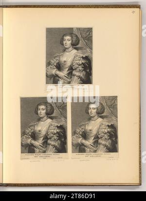 Schelte Adamsz. Bolswert Porträt Margarethe von Lorraine. Kupferstich 1630-1640 , 1630/1640 Stockfoto