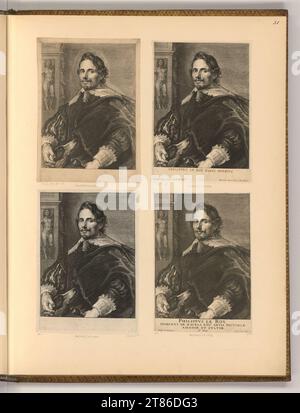 Paulus Pontius (Gravierer) Porträt Philippe Le Roy. Kupferstich 1630-1640 , 1630/1640 Stockfoto