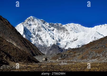 Cho Oyu von Süden aus gesehen Stockfoto