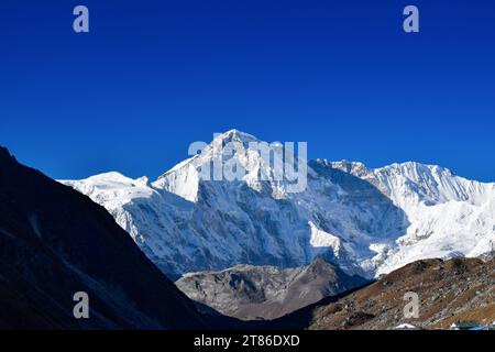 Cho Oyu von Süden aus gesehen Stockfoto