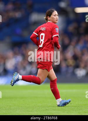 London, Großbritannien. November 2023. Fuka Nagano aus Liverpool während des FA Women's Super League Spiels in Stamford Bridge, London. Der Bildnachweis sollte lauten: David Klein/Sportimage Credit: Sportimage Ltd/Alamy Live News Stockfoto