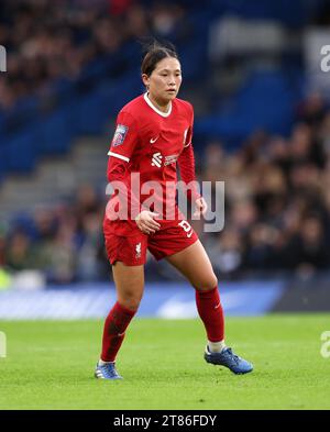 London, Großbritannien. November 2023. Fuka Nagano aus Liverpool während des FA Women's Super League Spiels in Stamford Bridge, London. Der Bildnachweis sollte lauten: David Klein/Sportimage Credit: Sportimage Ltd/Alamy Live News Stockfoto