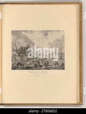 Jean Charles Le Vasseur (Engraver) Dorf in der Nähe von Harlem. Ätzen 1754-1816 , 1754/1816 Stockfoto