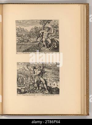 Adriaen Collaert (Gravierer) Herbst; Winter. Kupferstich 1551-1600 , 1551/1600 Stockfoto