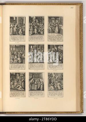 Adriaen Collaert (Gravierer) Leben und Wunder von St. Clara von Assisi. Kupferstich, Ätzung 1560-1618 , 1560/1618 Stockfoto