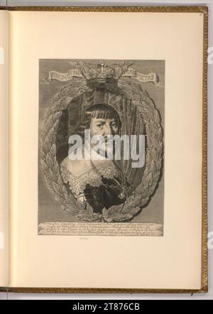 Theodor Matham Porträt Christian IV., König von Dänemark. Kupferstich 1640 , 1640 Stockfoto