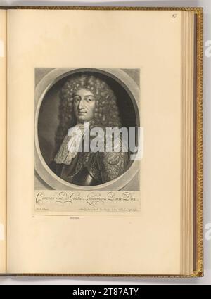 Abraham Blooteling Porträt Karl V., Herzog von Lothringen. Skifahren 1656-1690 , 1656/1690 Stockfoto