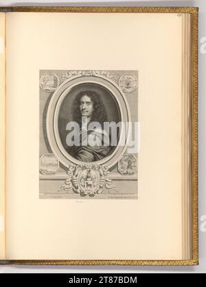 Pieter van Schuppen (Gravur) Porträt Giuseppe Francesco Borri. Kupferstich, Ätzung 1675 , 1675 Stockfoto