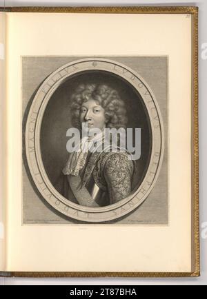 Pieter van Schuppen (Gravierer) Porträt Louis de Bourbon. Kupferstich 1684 , 1684 Stockfoto