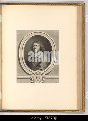 Pieter van Schuppen Porträt Jean Francois Paul de Gondi. Kupferstich 1662 , 1662 Stockfoto