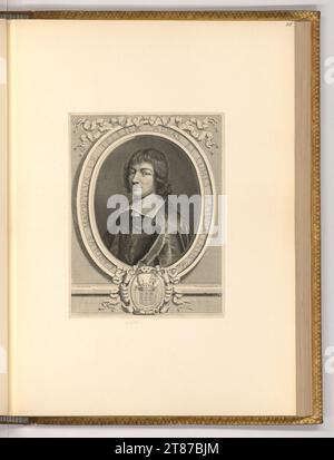 Pieter van Schuppen Porträt Charles Maurice Le Tellier. Kupferstich 1664 , 1664 Stockfoto