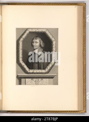 Pieter van Schuppen (Gravierer) Porträt Dominique de Ligny. Kupferstich 1658 , 1658 Stockfoto