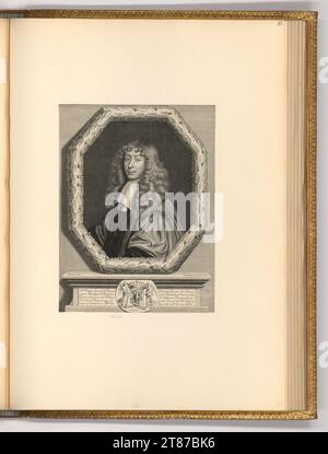 Pieter van Schuppen (Gravierer) Porträt Pierre Ignace de Braux. Kupferstich, Ätzung 1661 , 1661 Stockfoto