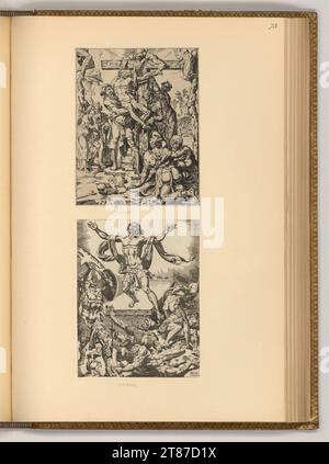 Dirck Volkertszoon Coornhert Passionsszenen. Ätzung, Kupferstich 1540-1590 , 1540/1590 Stockfoto