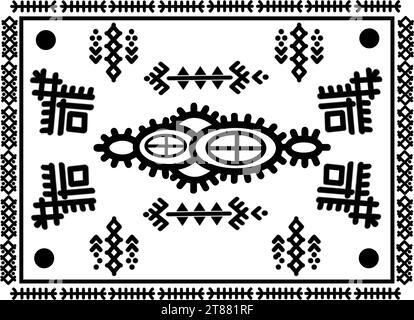 Berber-Symbol, Tifinagh, Berber-Design, Amazigh-Kultur, Amazigh-Tattoo.Vektor-Illustration. Stock Vektor