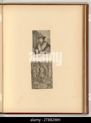 Unbestimmt (an der Entstehung Beteiligte r) Porträt eines jungen Mannes; den vespasianer in eine Kartusche zerschlagen. Ätzen 1620-1700 , 1620/1700 Stockfoto