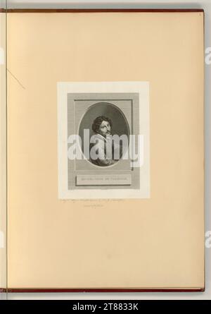Porträt Michelangelo Merisi da Caravaggio. Kupferstich spätes 18. Jahrhundert Stockfoto