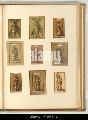 Antonio da Trento, der Apostel. Clair OBSCUR Holzschnitt 1524-1527 , 1524/1527 Stockfoto