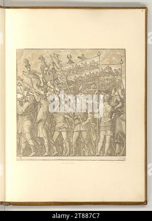 Andrea Andreani der Triumph von Julius Cäsar: Blatt 1. Clair OBSCUR Holzschnitt von vier Platten 1599 , 1599 Stockfoto