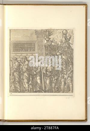 Andrea Andreani der Triumph von Julius Cäsar: Blatt 7. Clair OBSCUR Holzschnitt von vier Platten 1599 , 1599 Stockfoto