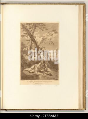 Francesco Bartolozzi (Gravierer) Narzisse und Echo. Ätzung, Kupferstich 1763 , 1763 Stockfoto