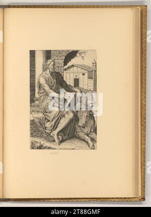 Balthasar van den Bos (Gravierer) Lukas Evangelist. Kupferstich 1551 , 1551 Stockfoto