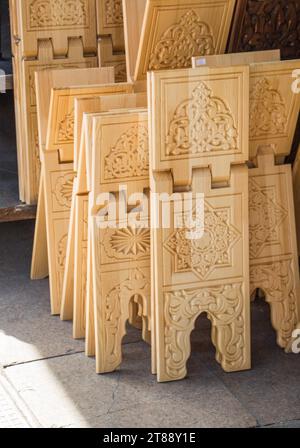 Set aus osmanischen, türkischen, hölzernen Rednern Stockfoto