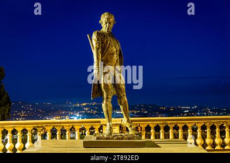 Blick auf Grasse, eine Stadt an der französischen Riviera, bekannt für ihre langjährige Parfümindustrie, Frankreich Stockfoto