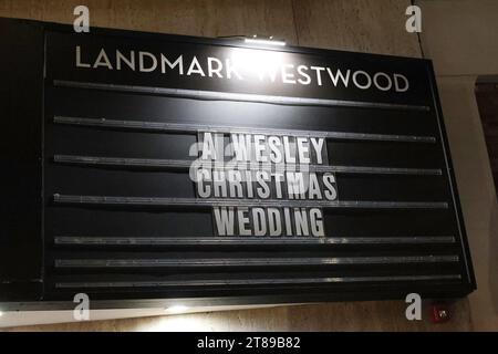 November 17, 2023, Los Angeles, Kalifornien, USA: LOS ANGELES - 17. November 2023: Allgemeine Atmosphäre bei der privaten Vorführung von Oktettproduktionen und BET+'s A Wesley Christmas Wedding im Landmark Westwood (Credit Image: © Nina Prommer/ZUMA Press Wire) NUR ZUR REDAKTIONELLEN VERWENDUNG! Nicht für kommerzielle ZWECKE! Stockfoto