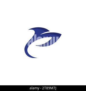 Fish Abstract Logo-Design. Logodesign Für Angelsport Stock Vektor