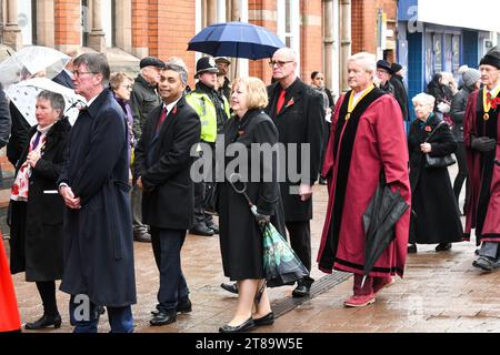 Ehemaliger loughborough MP jane Hunt und Juwel miah, Anführer des charnwood Borough council Stockfoto