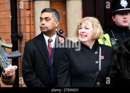 Ehemaliger loughborough MP jane Hunt und Juwel miah, Anführer des charnwood Borough council Stockfoto