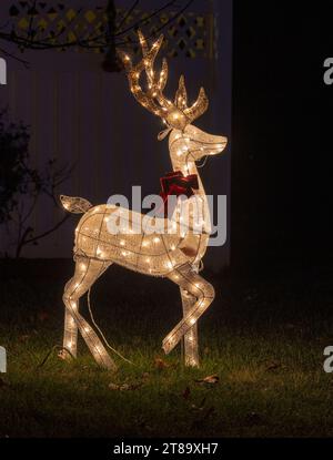 Weihnachtsbeleuchtung Zeit Stockfoto