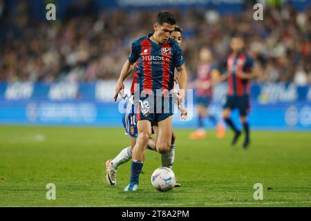 Saragossa, Spanien. November 2023. Juanjo Nieto (Huesca) Fußball/Fußball : spanisches Spiel "LALIGA HYPERMOTION" zwischen Real Zaragoza 0-2 SD Huesca im Estadio La Romareda in Zaragoza, Spanien . Quelle: Mutsu Kawamori/AFLO/Alamy Live News Stockfoto