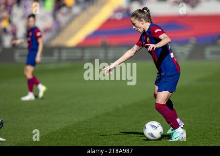 Barcelona, Spanien. November 2023. BARCELONA, SPANIEN - 19. NOVEMBER: .Ona Batlle des FC Barcelona während des Liga-F-Spiels zwischen dem FC Barcelona und Real Madrid bei den Estadi Olimpic Lluis Companys am 19. November 2023 in Barcelona, Spanien (Credit Image: © Gerard Franco/DAX via ZUMA Press Wire) NUR REDAKTIONELLE VERWENDUNG! Nicht für kommerzielle ZWECKE! Stockfoto