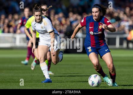 Barcelona, Spanien. November 2023. BARCELONA, SPANIEN - 19. NOVEMBER: .Mariona Caldentey vom FC Barcelona während des Liga-F-Spiels zwischen dem FC Barcelona und Real Madrid bei den Estadi Olimpic Lluis Companys am 19. November 2023 in Barcelona, Spanien (Credit Image: © Gerard Franco/DAX via ZUMA Press Wire) NUR REDAKTIONELLE VERWENDUNG! Nicht für kommerzielle ZWECKE! Stockfoto