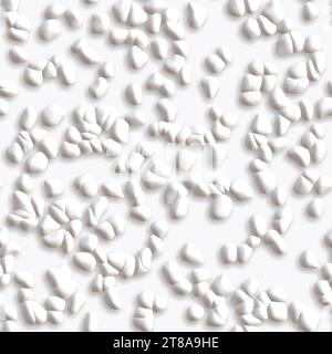 Nahtloses Luftpolstermuster aus Kunststoff. Nahtlose hochauflösende Textur (8000x8000), realistische Polyethylen-Luftpolsterverpackung. Modisches grafisches Hintergrunddesign. Modus Stockfoto