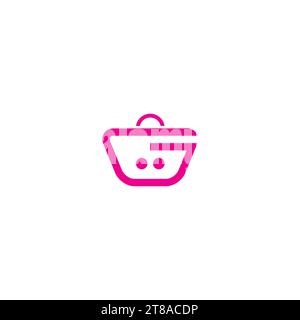 G Shop Smile Logo einfach Stock Vektor