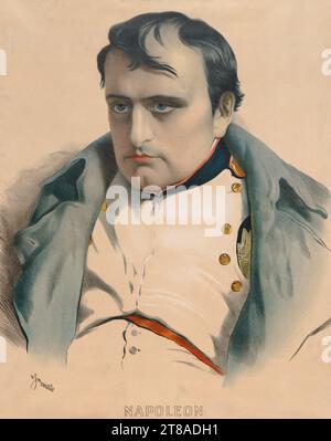 Porträt Napoleon, um 1852. Nach Paul Delaroche (Französisch, 1797-1856). Farblithografie; Stockfoto