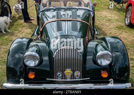 Morgan Classic Sportwagen und Performance-Motorshow im Houghton Tower Lancashire UK Stockfoto