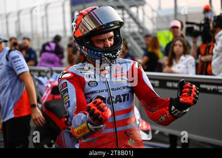 17. November 2023: Qualifikation für den Großen Preis von Katar der MotoGP auf dem International Losail Circuit. Fabio Di Giannantonio Stockfoto