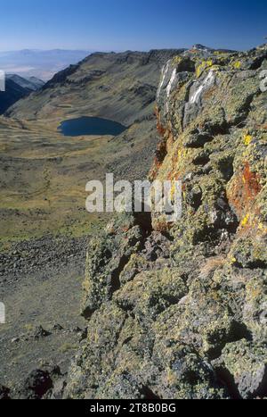 Wildhorse Lake View, Steens Mountain Cooperative Management and Protection Area, Oregon Stockfoto